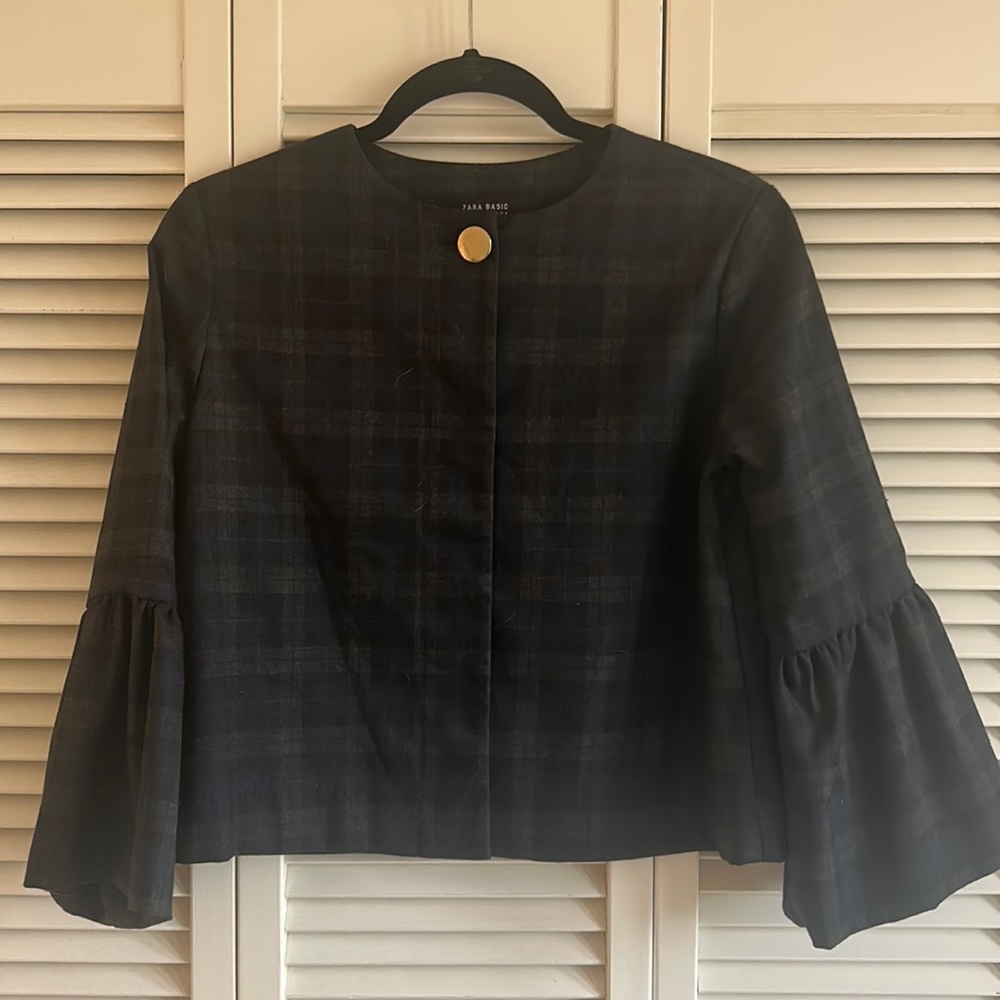 Zara Plaid Top